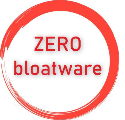 žádný nepotřebný software